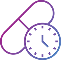 Clock pill icon